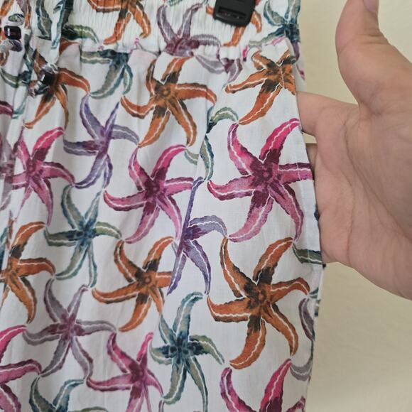 NWT Scotch & Soda Women Sz M 100% Cotton Starfish Shirt Short Set Coastal Light - Picture 7 of 16